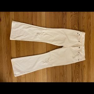 7 for All Mankind white jeans size 28